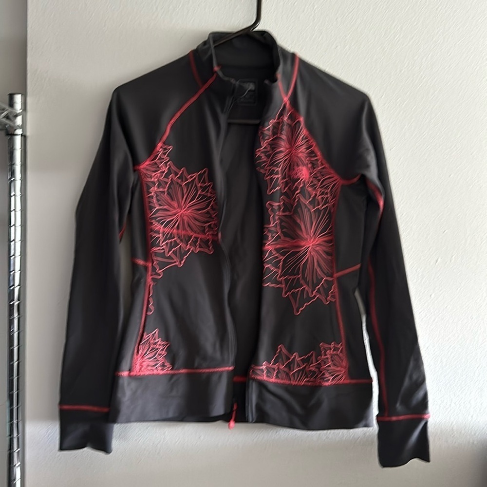Women’s north face zip up floral